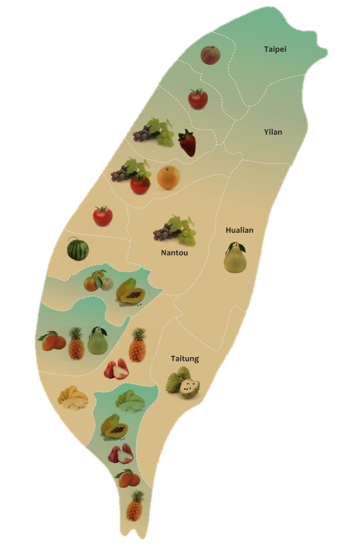 Taiwan seasonal fruits
