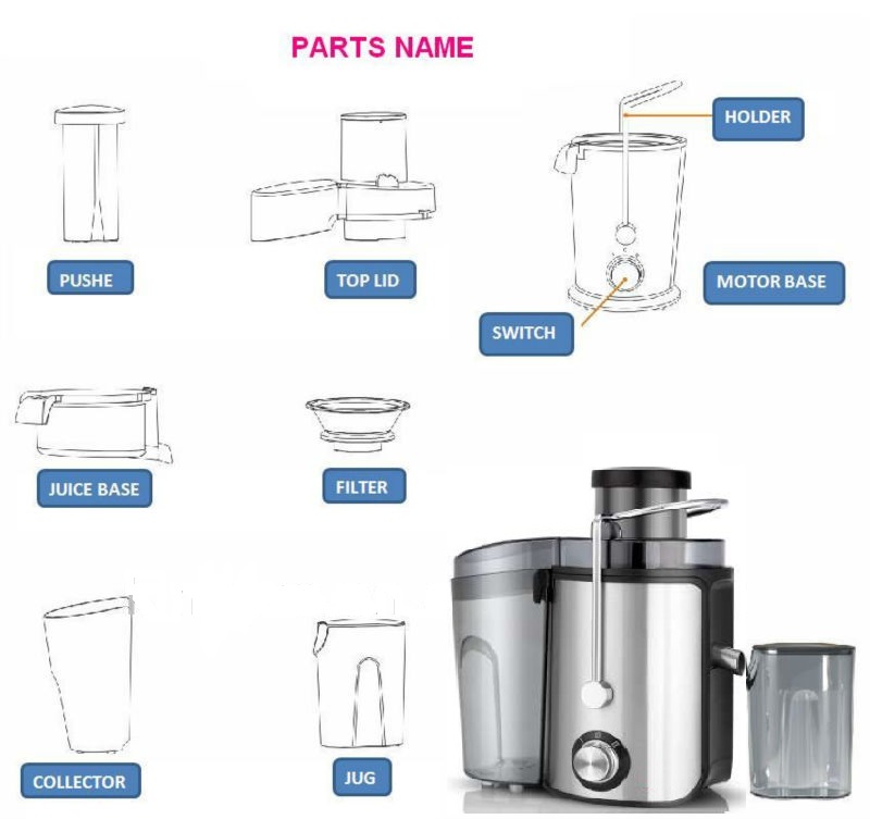 Stainless steel juice extractor | Taiwantrade.com
