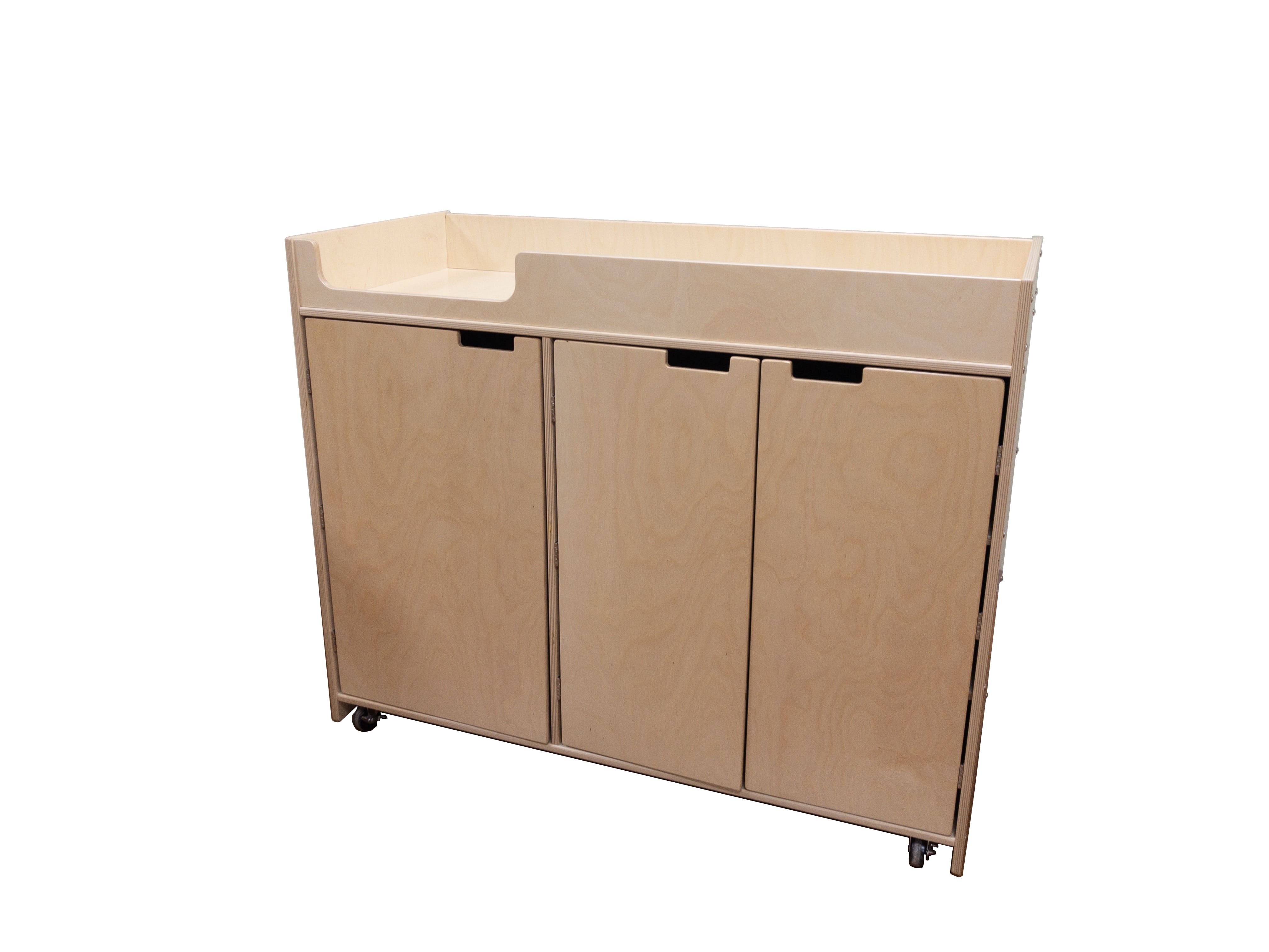 Baby Changing Table for Changing Diaper Wooden with Doors