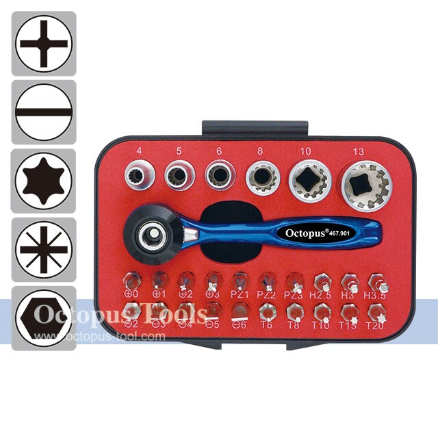 Mini Ratchet Socket Set 27pcs/set | Taiwantrade