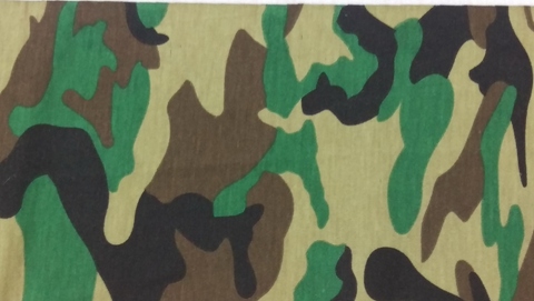 Camouflage printed fabric