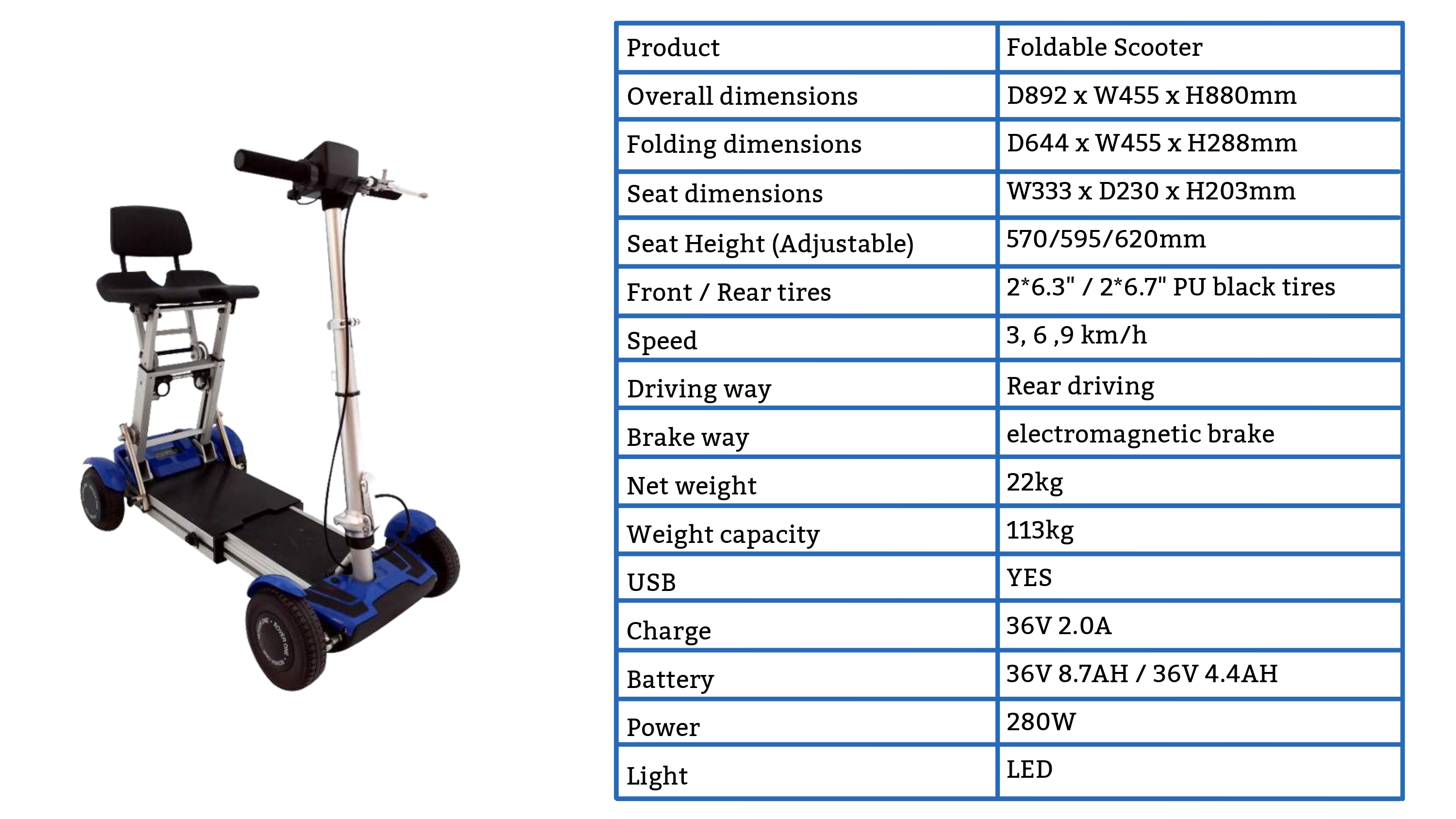 Foldable Scooter Electric Travel Scooter INNOVATION SPACE TECHNOLOGY