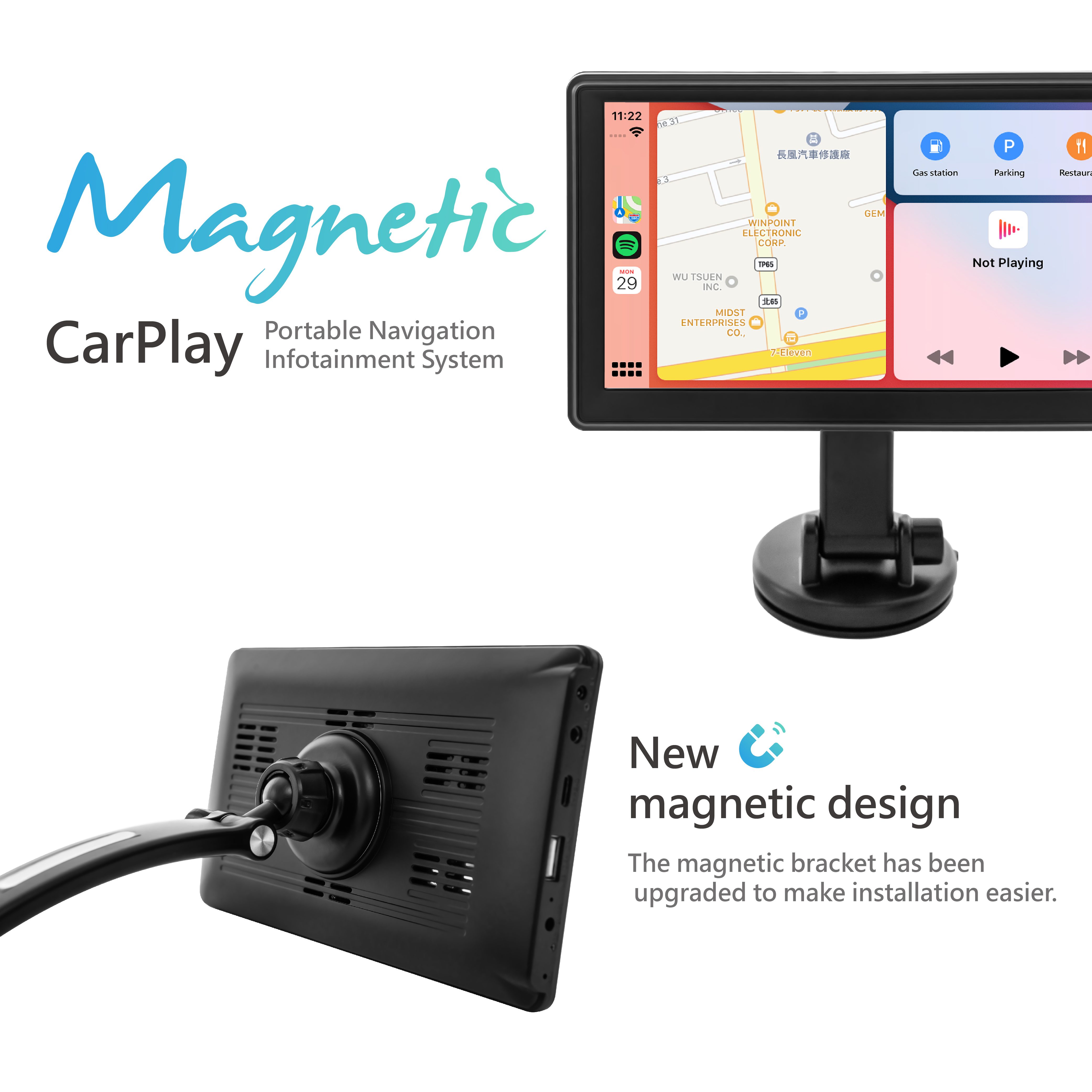 Coral Vision CarPlay Wireless Lite Magnetic - Economic Slim Light