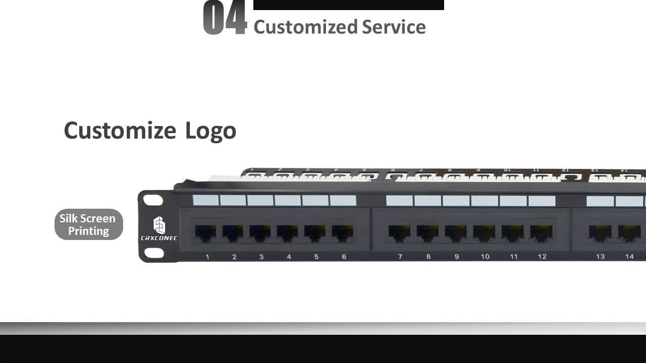 Das OEM-Logo, das auf dem Keystone-Jack-Panel-Service gedruckt wird