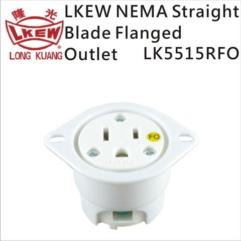 LKEW NEMA Straight Blade Flanged Outlets LK5515RFO(5-15)