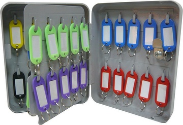 【SENS】Metal Key Cabinet With secured lock and 2 keys (40 hooks)