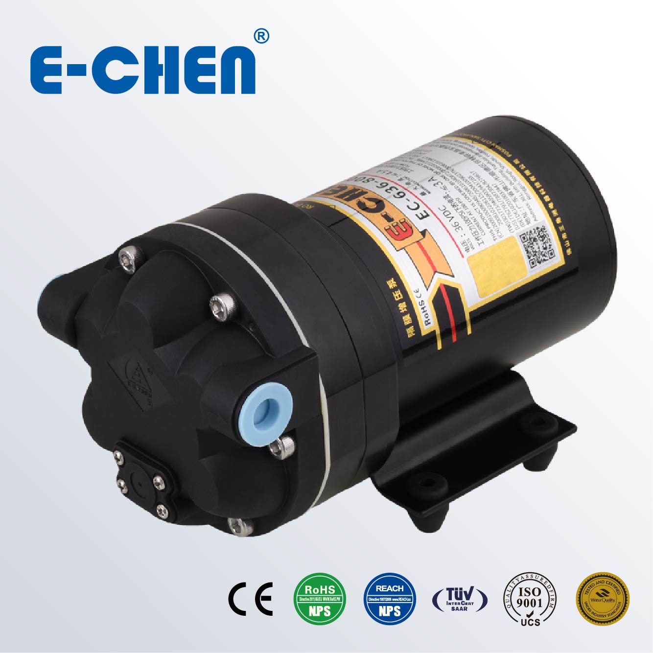 Commercial RO Water Booster Pump 1000GPD 6Lpm100psi