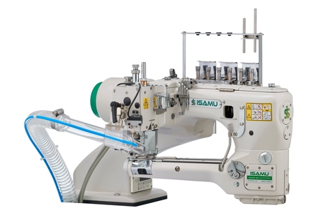 MU62DF SERIES Feed Off Arm Flatseamer Interlock Sewing Machine  With Dual Differential Feed Ratio Regulator  ISAMU BRAND