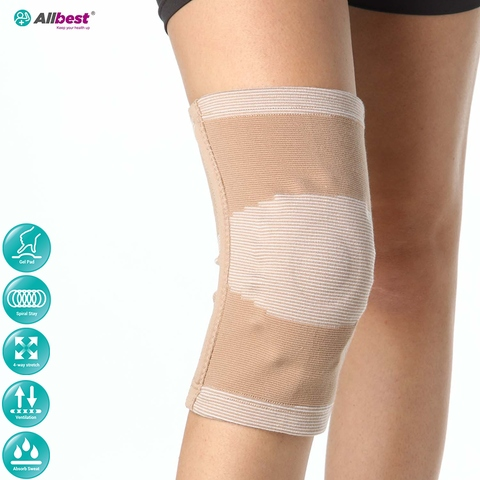 Cotton Elastic Knee Stabilizer w. Gel Pad Knee Brace