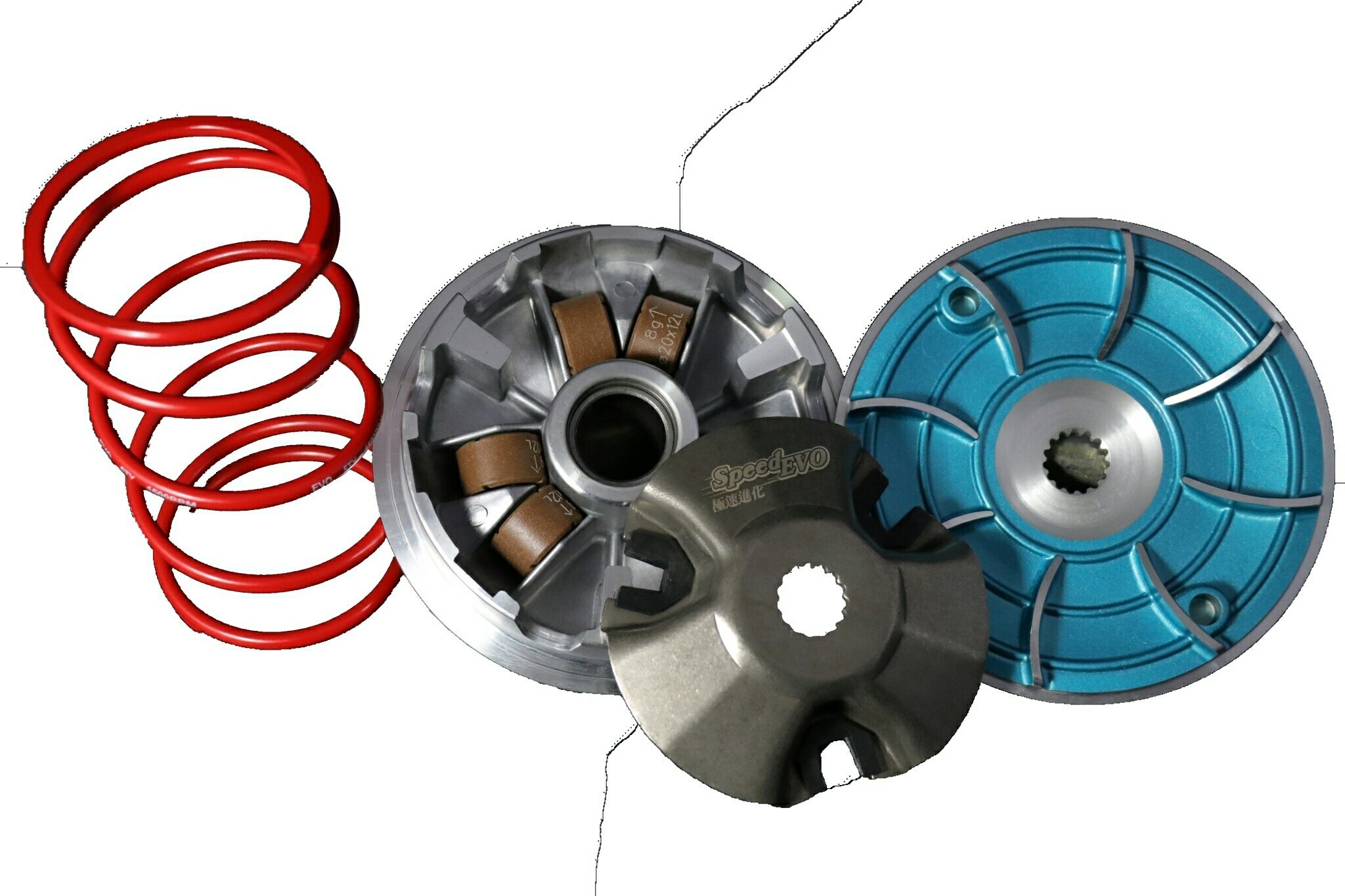 Motorcycle CVT Rollers & Spring Set YAMAHA KYMCO SYM VESPA HONDA SUZUKI