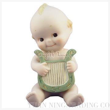 Ceramic Dolls-small harp (Band)