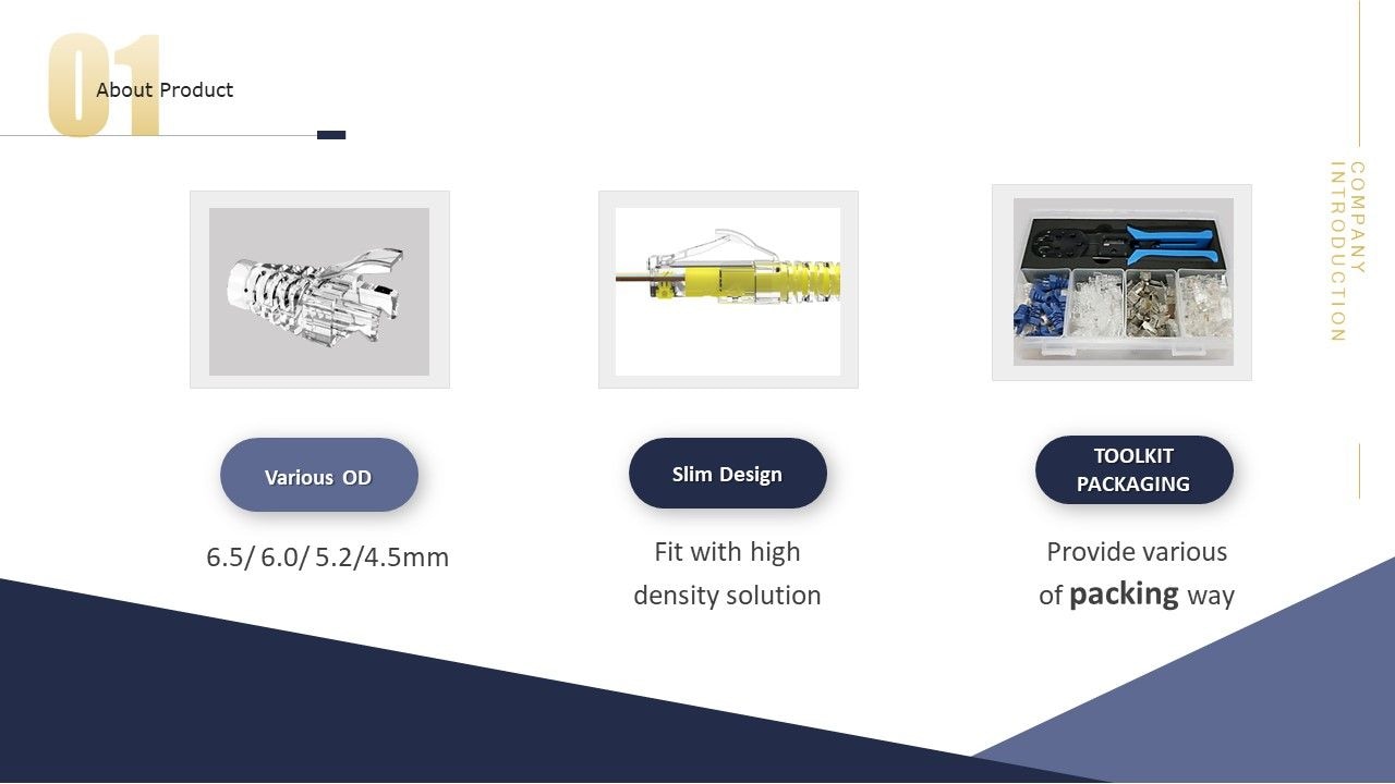 La bota se puede utilizar para diseño de paso y RJ45 normal.