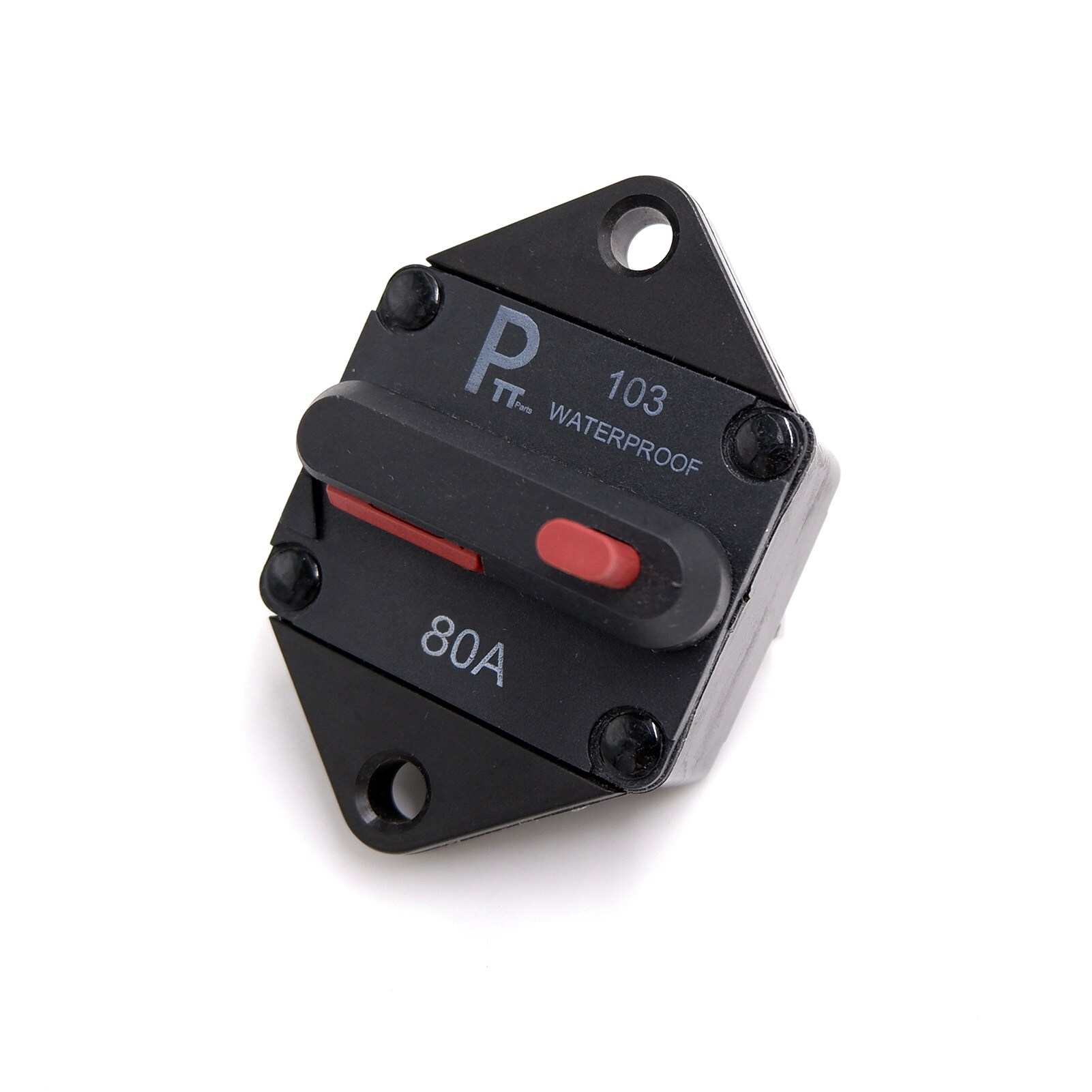 80 Amp / 12V 48VDC HiAmp Waterproof Circuit Breaker with Manual Reset