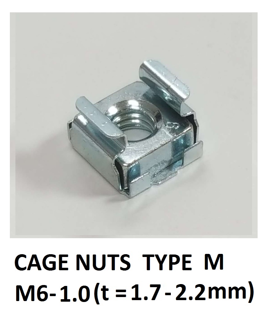 World Of Data m6-cage-nuts-100pack  Viti e rondelle M6 per attrezzi di montaggio su rack 100 pezzi  Dadi 