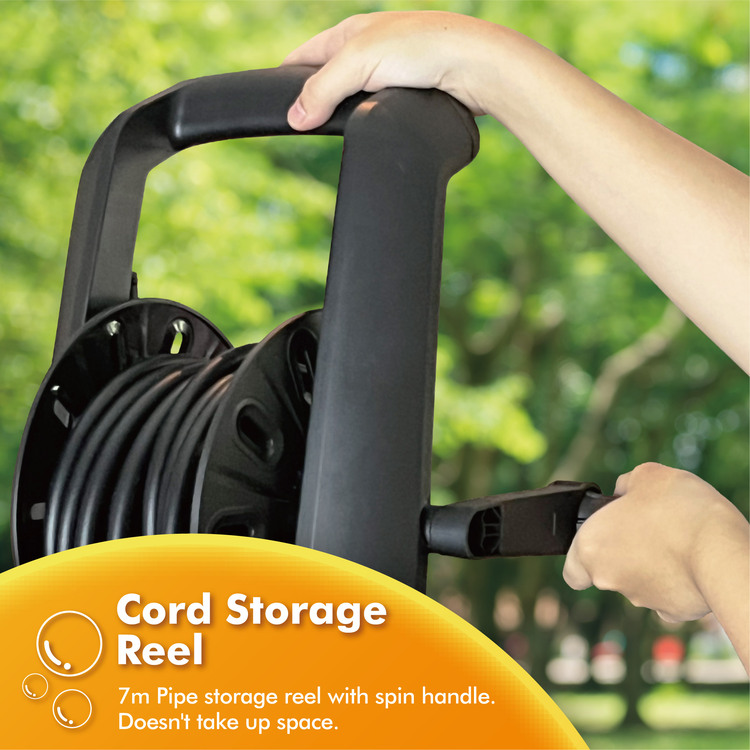 1600W high pressure washer cord storage reel