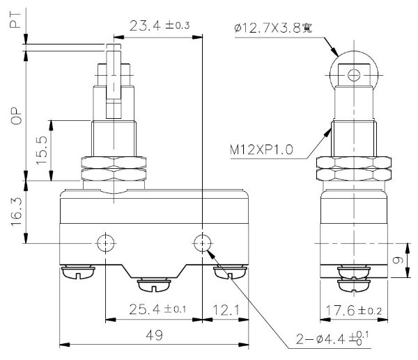 微動開關TM-1309