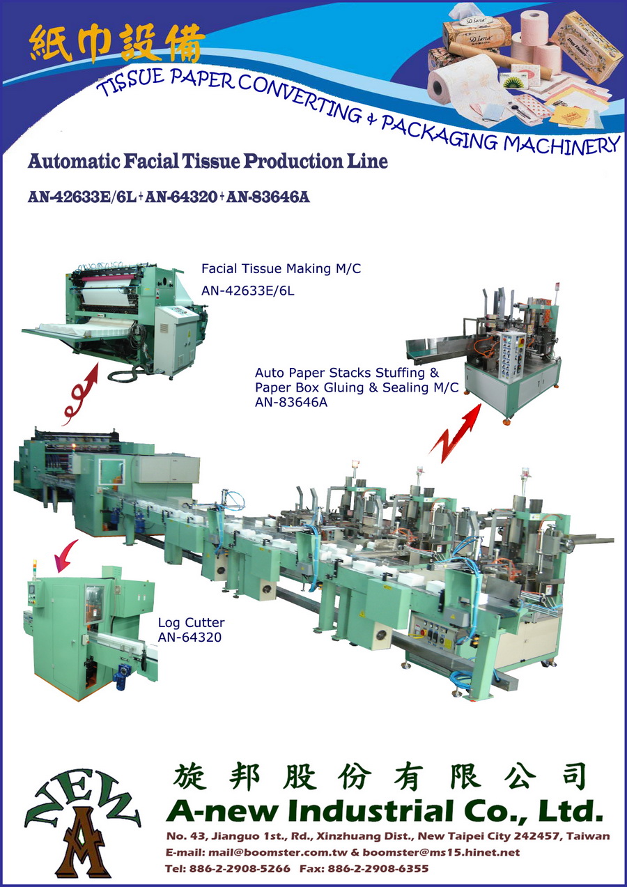 Interfold Facial Tissue Production line