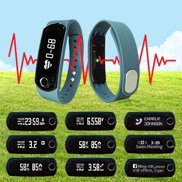 i-gotU Q-Band HR Q-62HR, Bluetooth Heart Rate Activity Tracker with Smart Notification, Fitness Tracker, Sleep Monitor