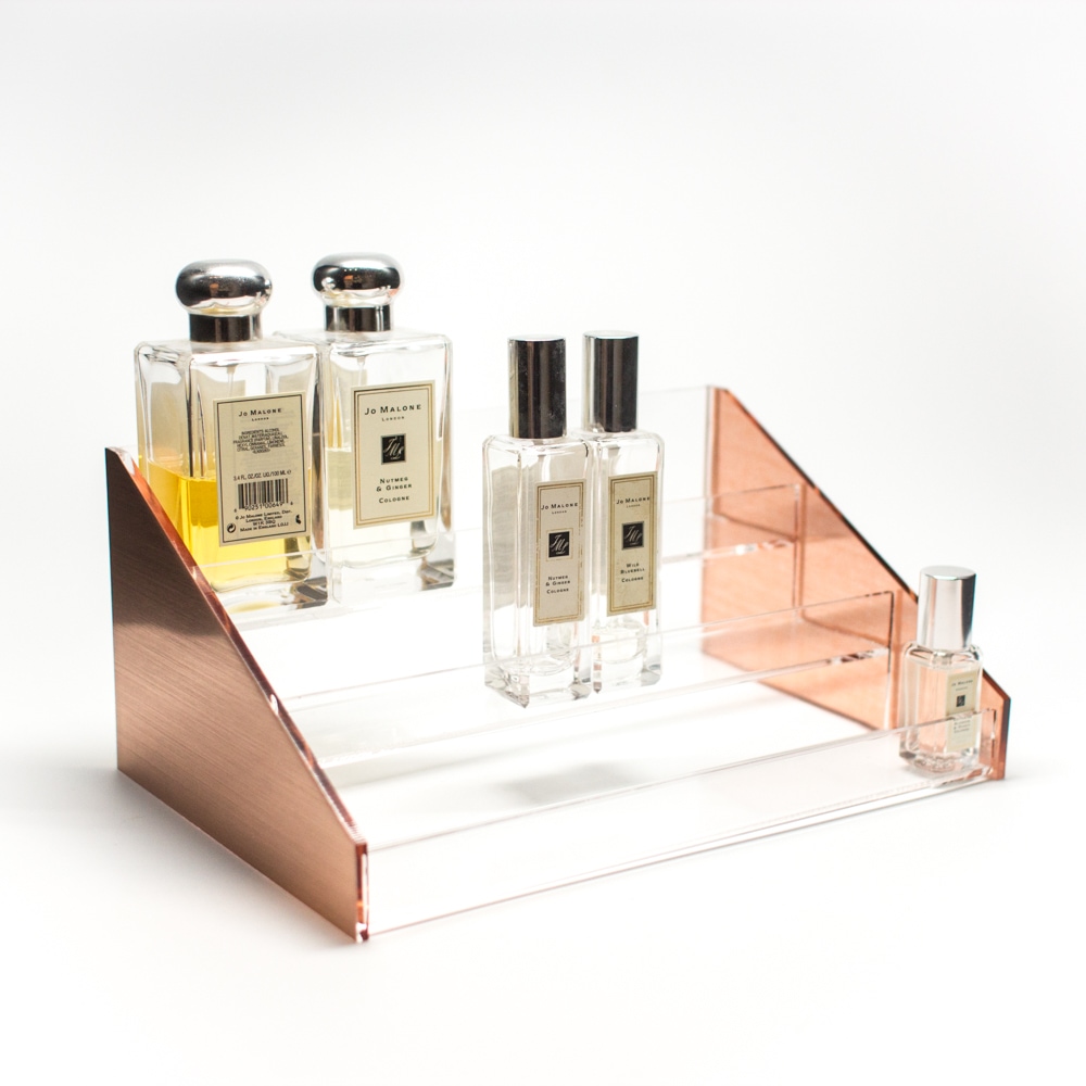 Sample Order AAC131SR Acrylic Rose Gold Perfume Display Rack ASTRID