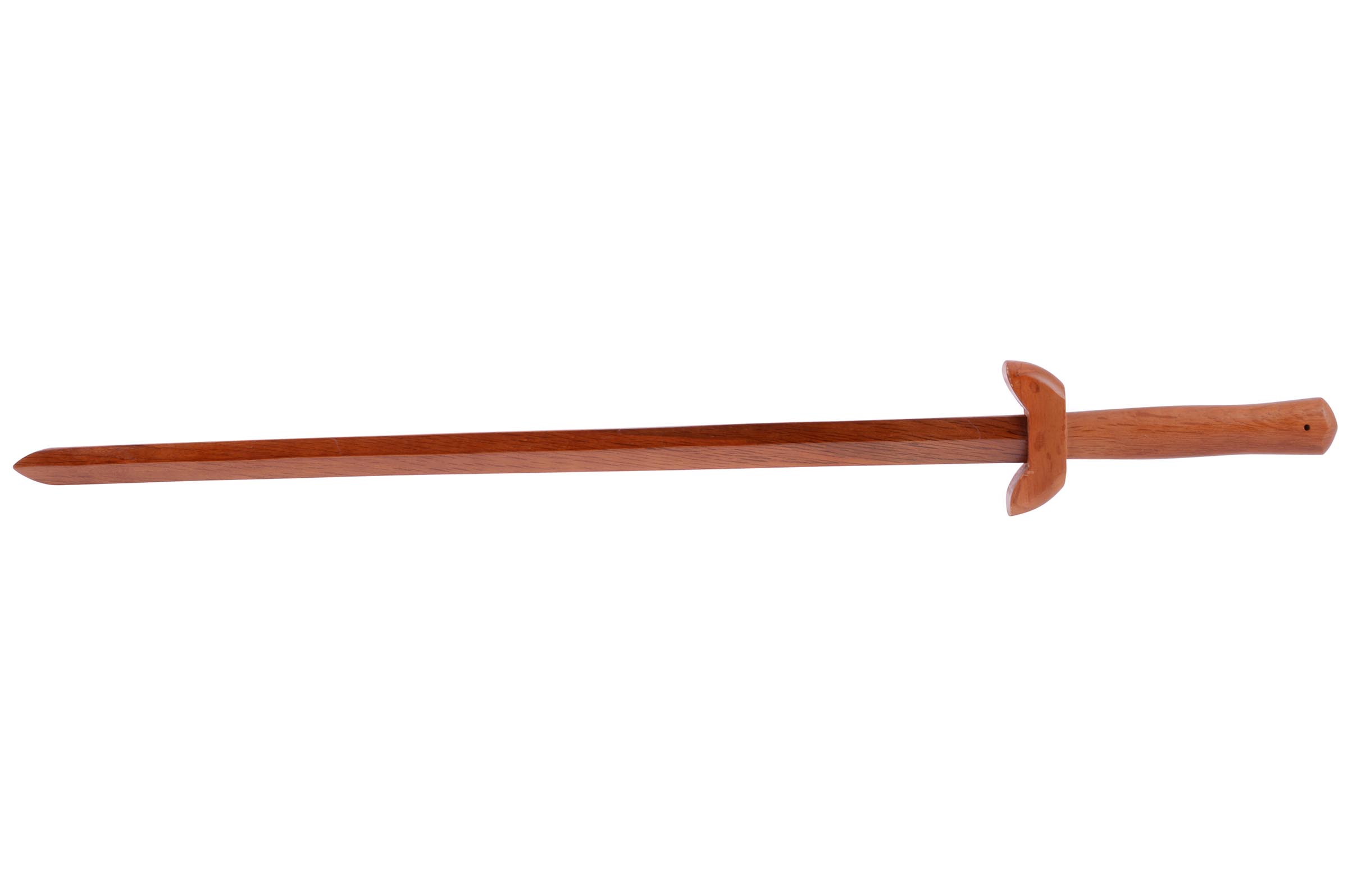 Elegant 36-inch wooden Tai Chi sword with a 3-piece design, crafted in Taiwan—perfect for martial arts training and practice.
