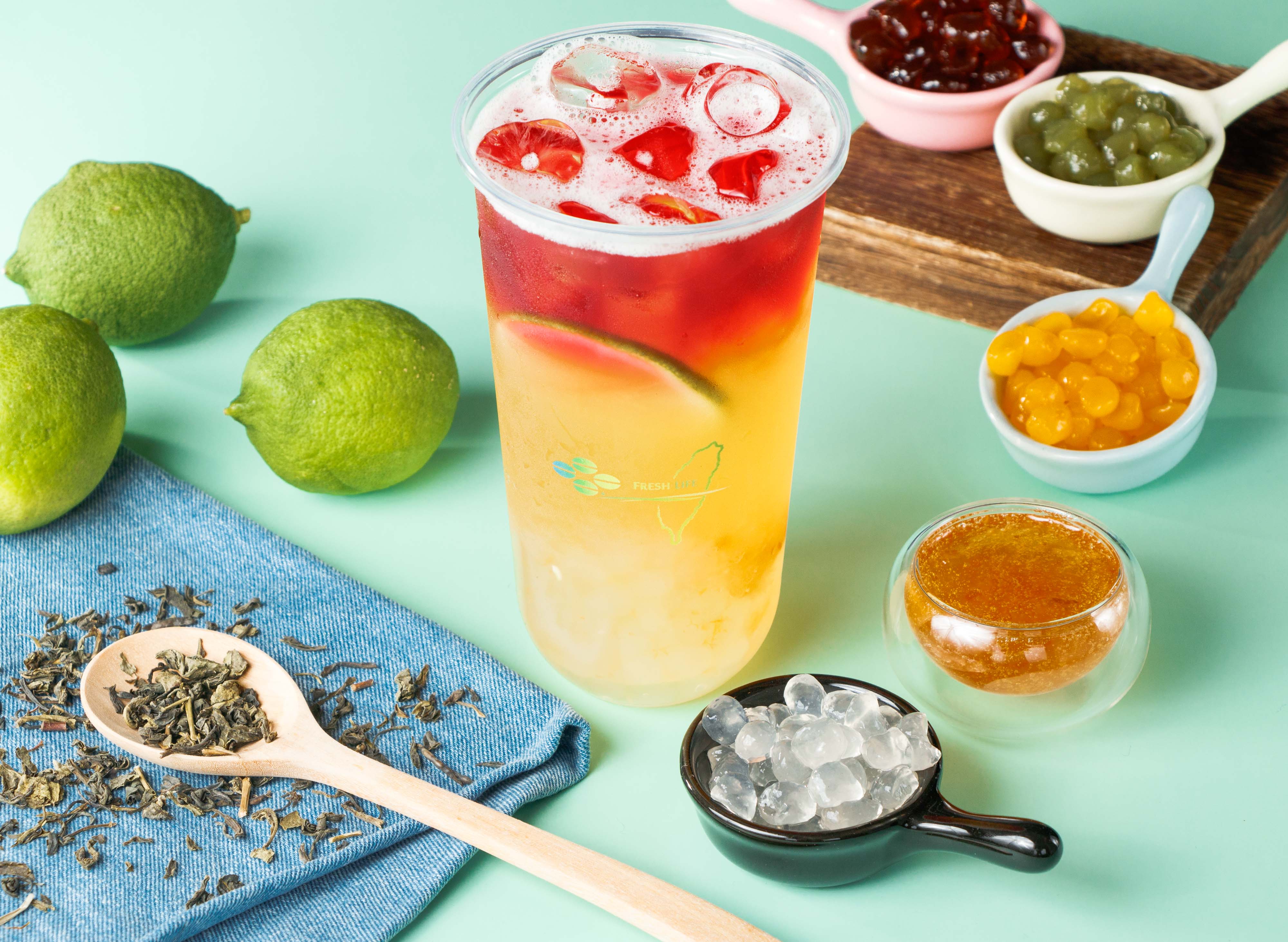 HALAL Jelly Konjac Boba3Q Rainbow Jelly Topping Pearls