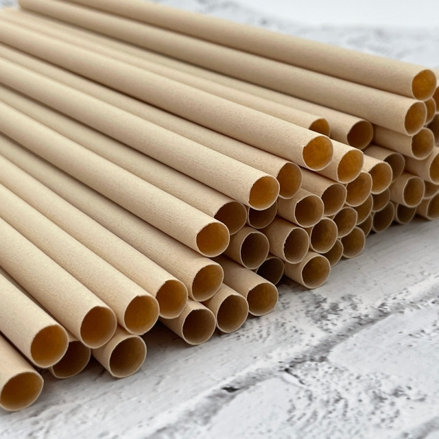 CHANYI Bamboo Straws 6mm - 100% Compostable Plant-Based Bamboo Fiber