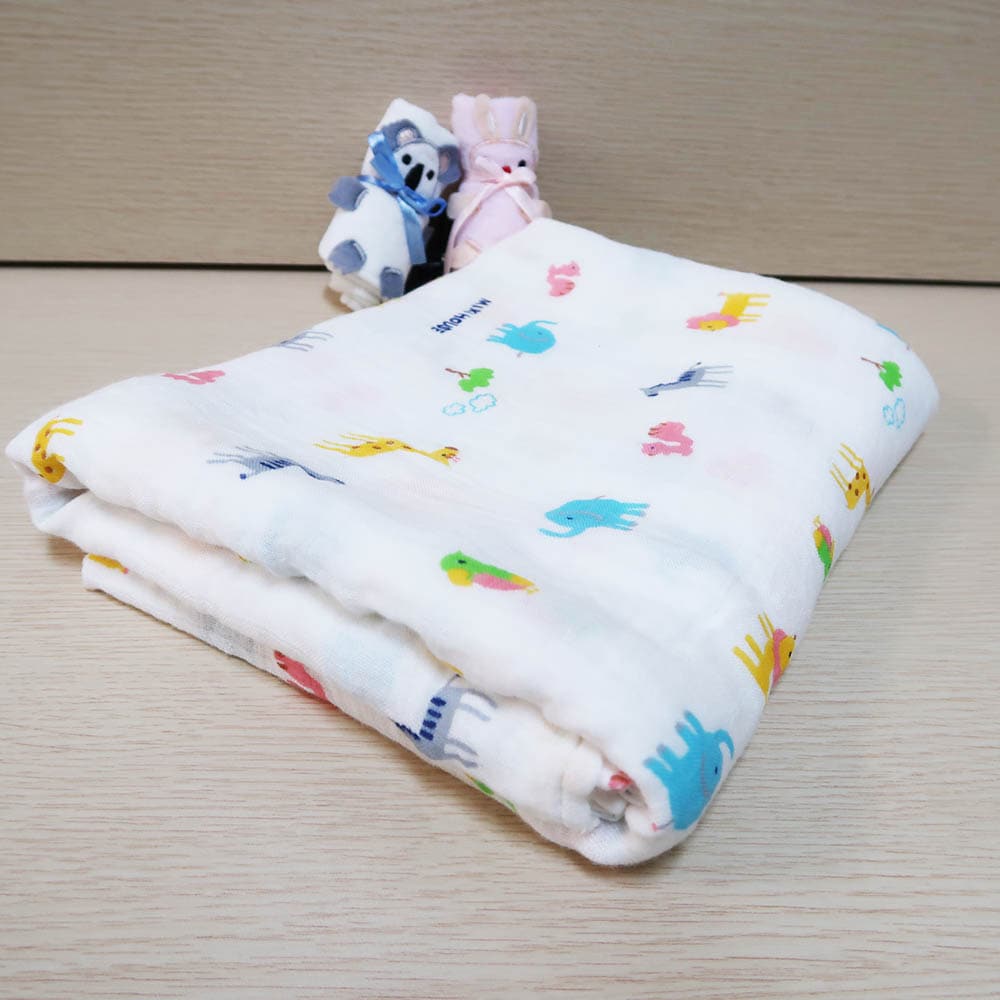 animal print swaddle