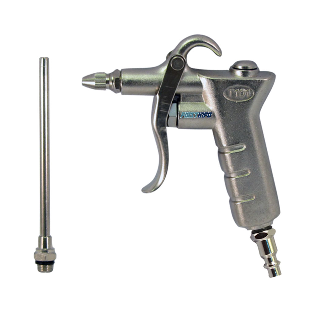 【FIRSTINFO】Two Way Aluminum Air Duster Blow Gun w/ Flow Adjustable and