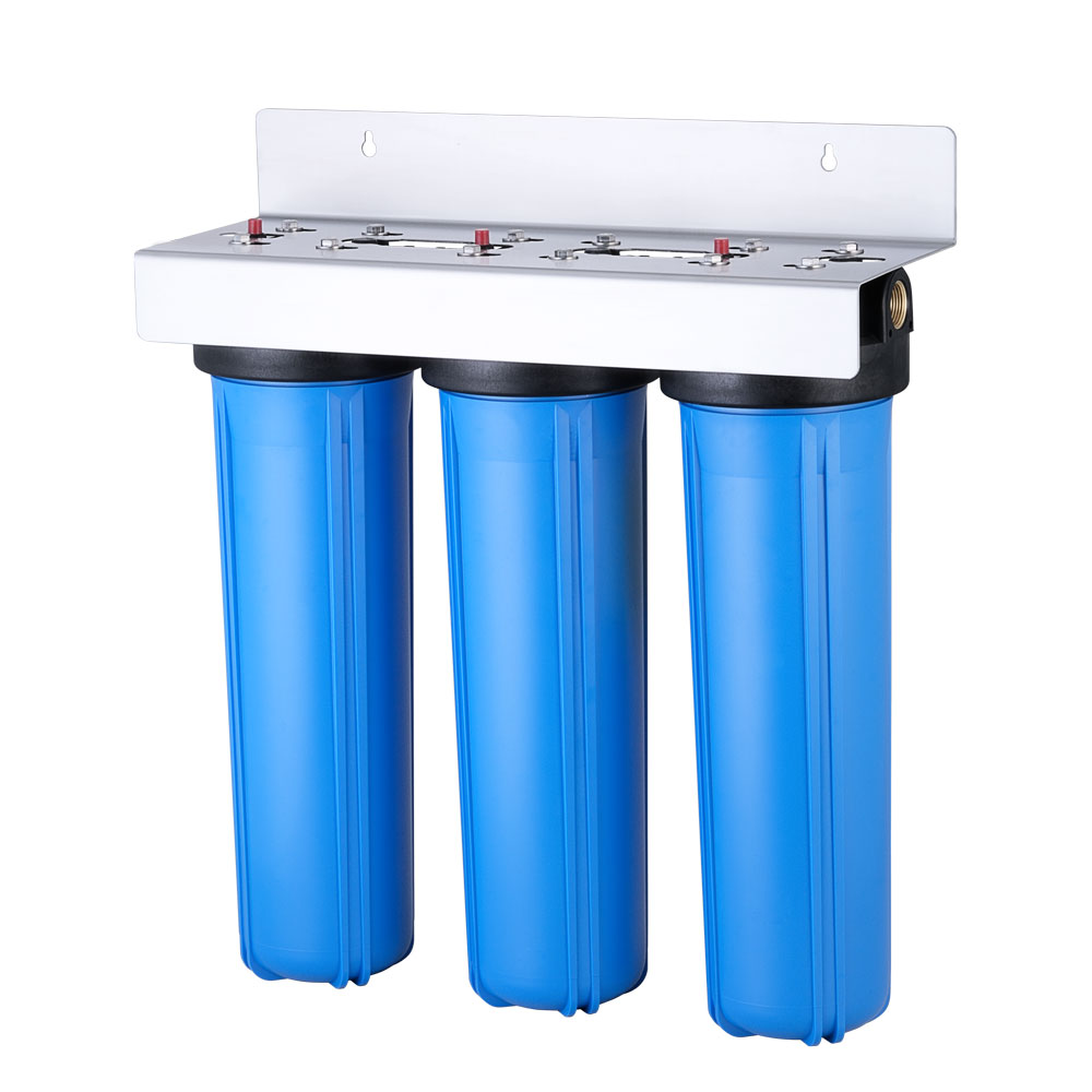 3 Stage 20 inch Stainless Steel Big Blue Water Filter(without pressure