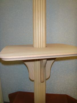 Taiwan Pole table,drink shelf,RED OAK POLE/COLUMN COVER AND SQUARE ...