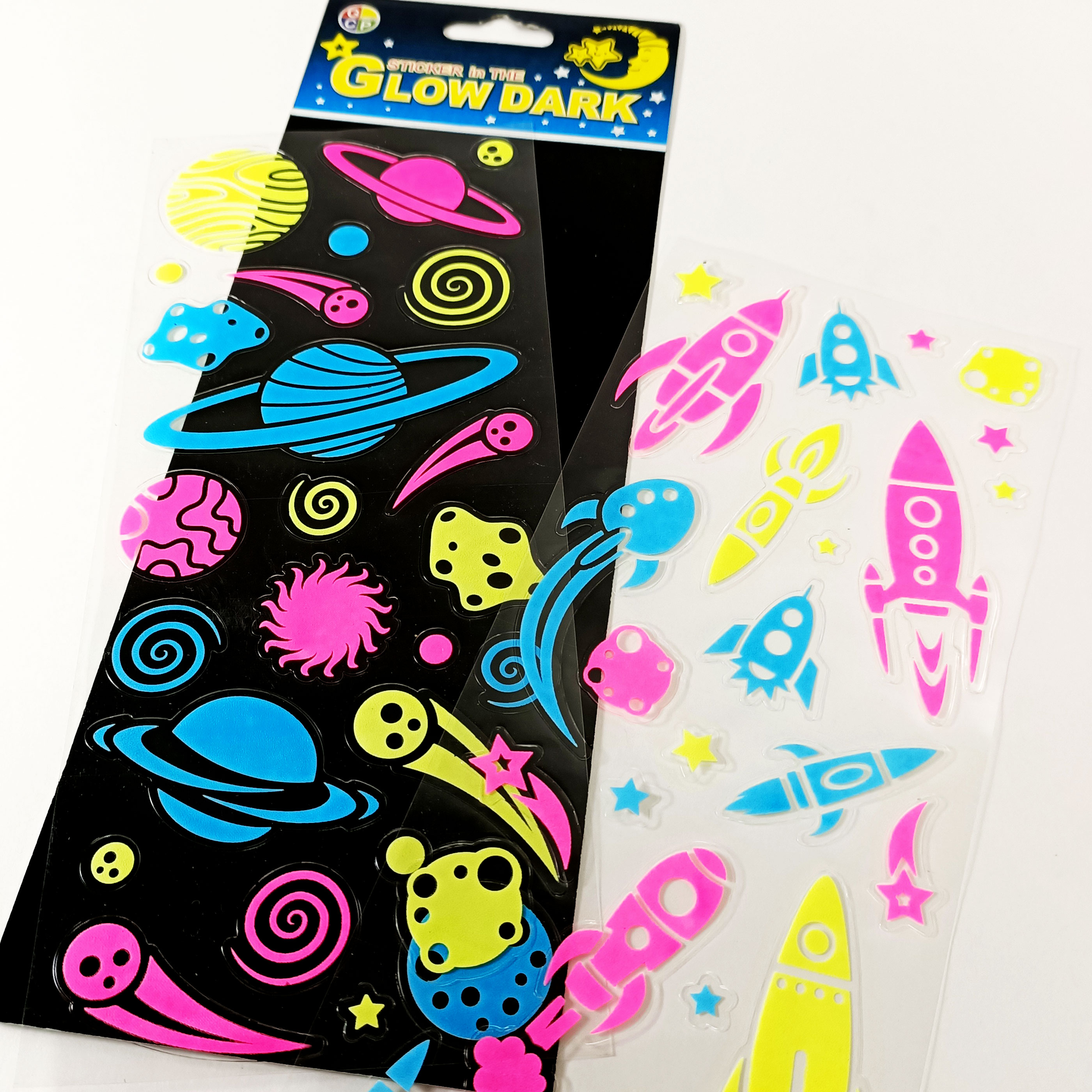 Glow in the dark stickers