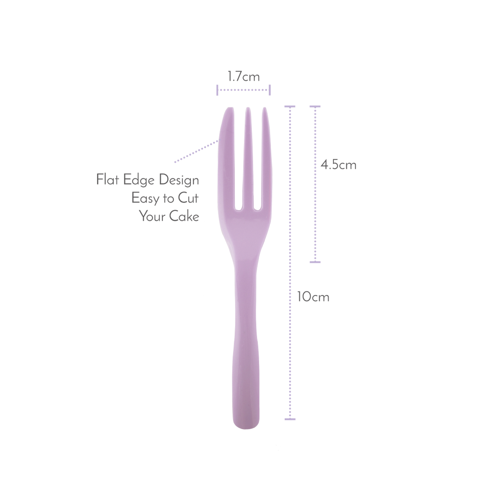10cm PS Blueberry Purple Disposable Plastic Mini Fruit Fork Made By
