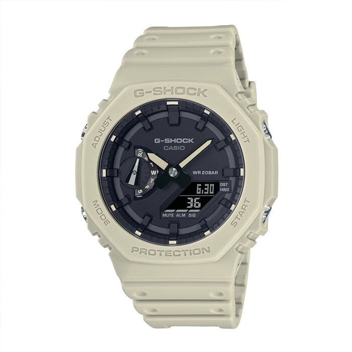 5Cgo CASIO G-SHOCK GA-2100-5A Octagonal Watch Case Beige | Taiwantrade.com