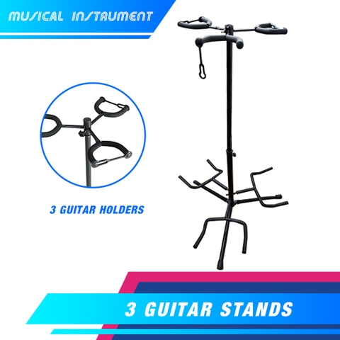 Kingbest   guitar stand fits 3 guitars or bass guitars