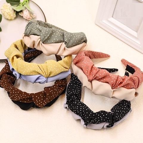 New Design No Teeth Plastic Fabric Polyester Hard Headband Printing Fabric Knot Headband Hair Band For Adult Women Taiwantrade Com