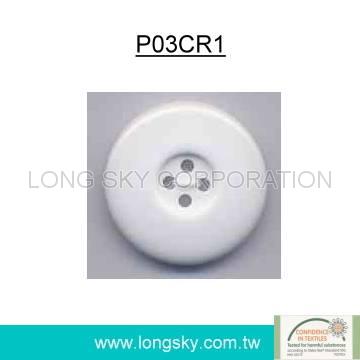 (#P03CR1) Popular polyester resin coat button