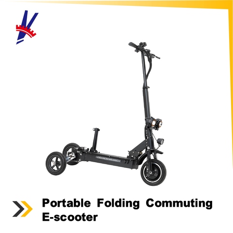 Electric Scooter, Portable Folding Commuting E-scooter for Adults