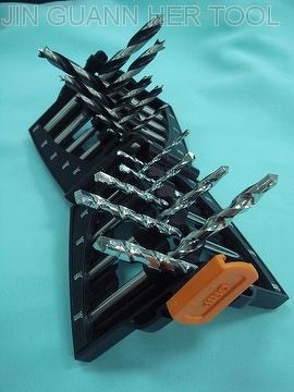 19pcs High Carbon Steel Drill