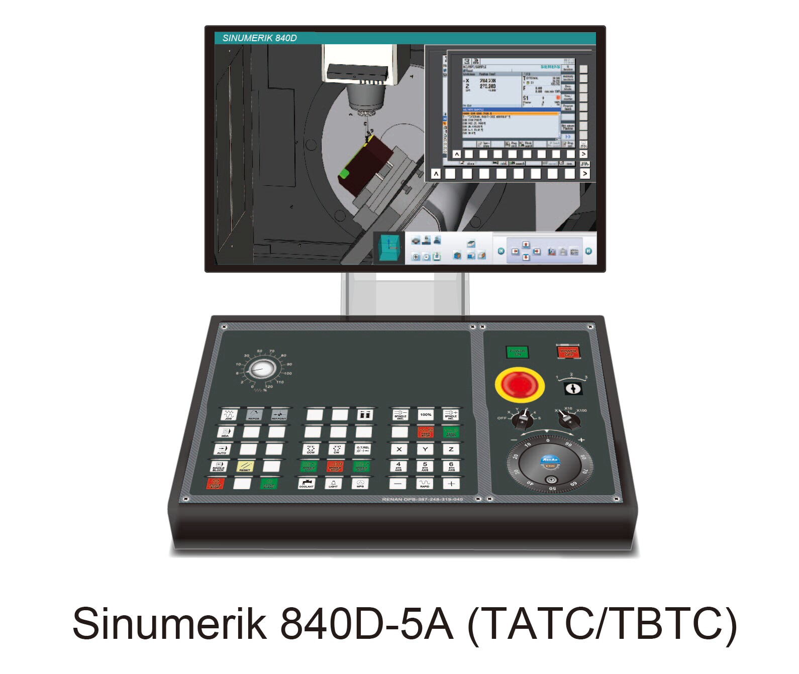 CNC Operation Simulation Workstation-Siemens 840D 5 axis | Taiwantrade