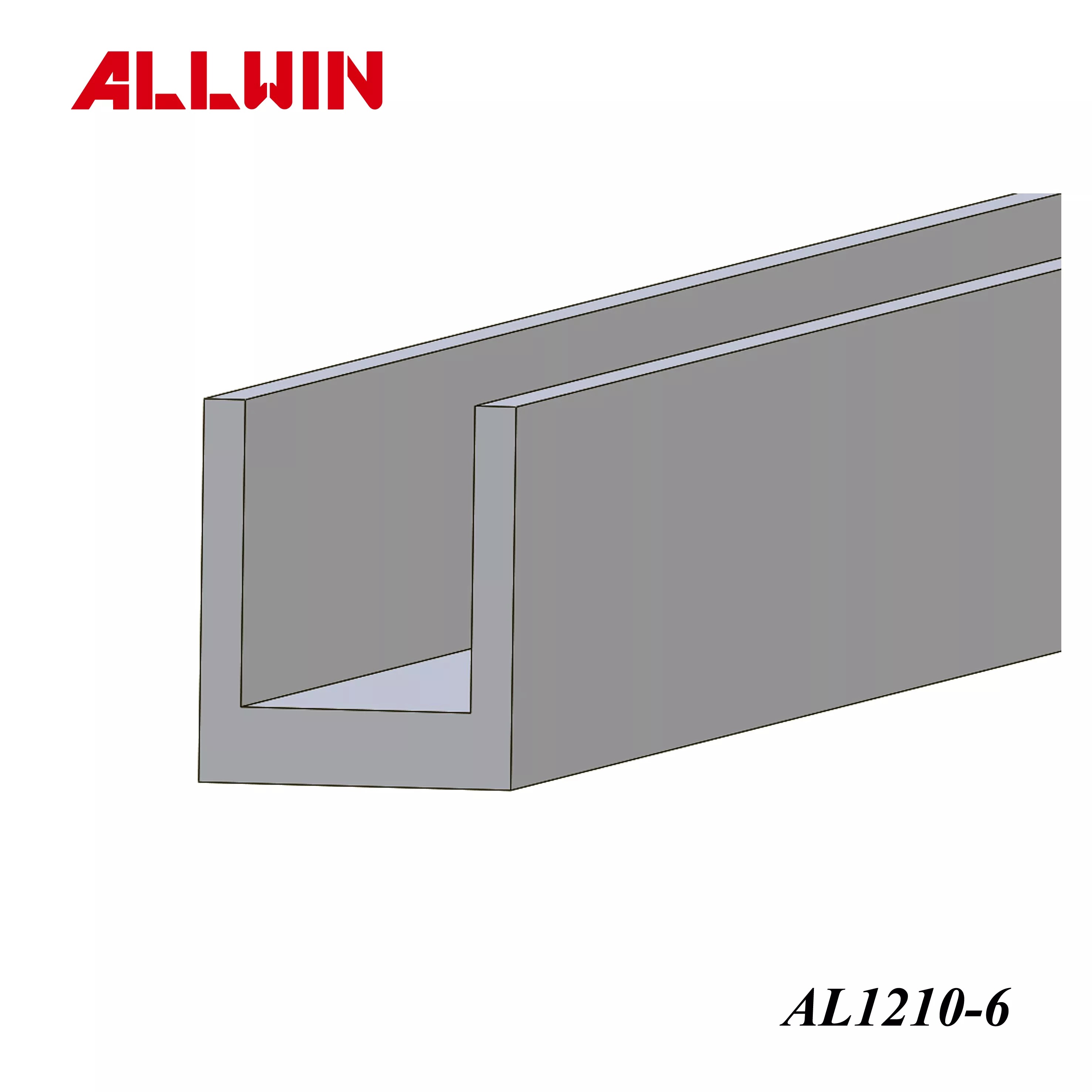 Glass Glazing Taiwan Aluminum Extrusion Mirror U Channel