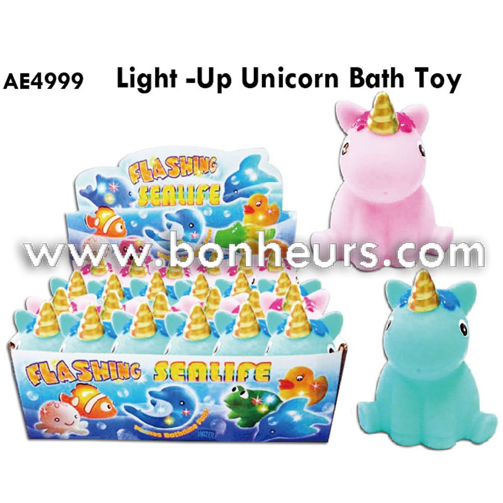 light up unicorn bath toy