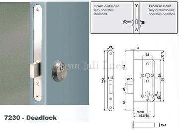 Euro Mortise Door Lock Body - Dead Lock