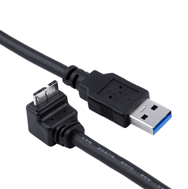 USB3.0 A Male To Micro-b 90 Degree Data Cable | Taiwantrade