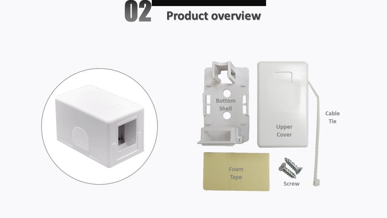 L'aperçu du produit de la boîte de prise Keystone