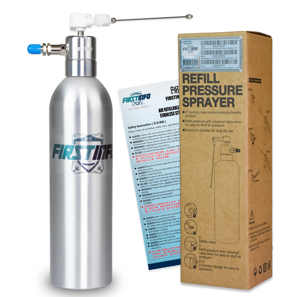 【FIRSTINFO】Aluminum Can Air / Pneumatic Refillable Pressure Sprayer