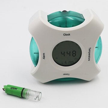 Water Battery Timer Alarm Temperature Clock