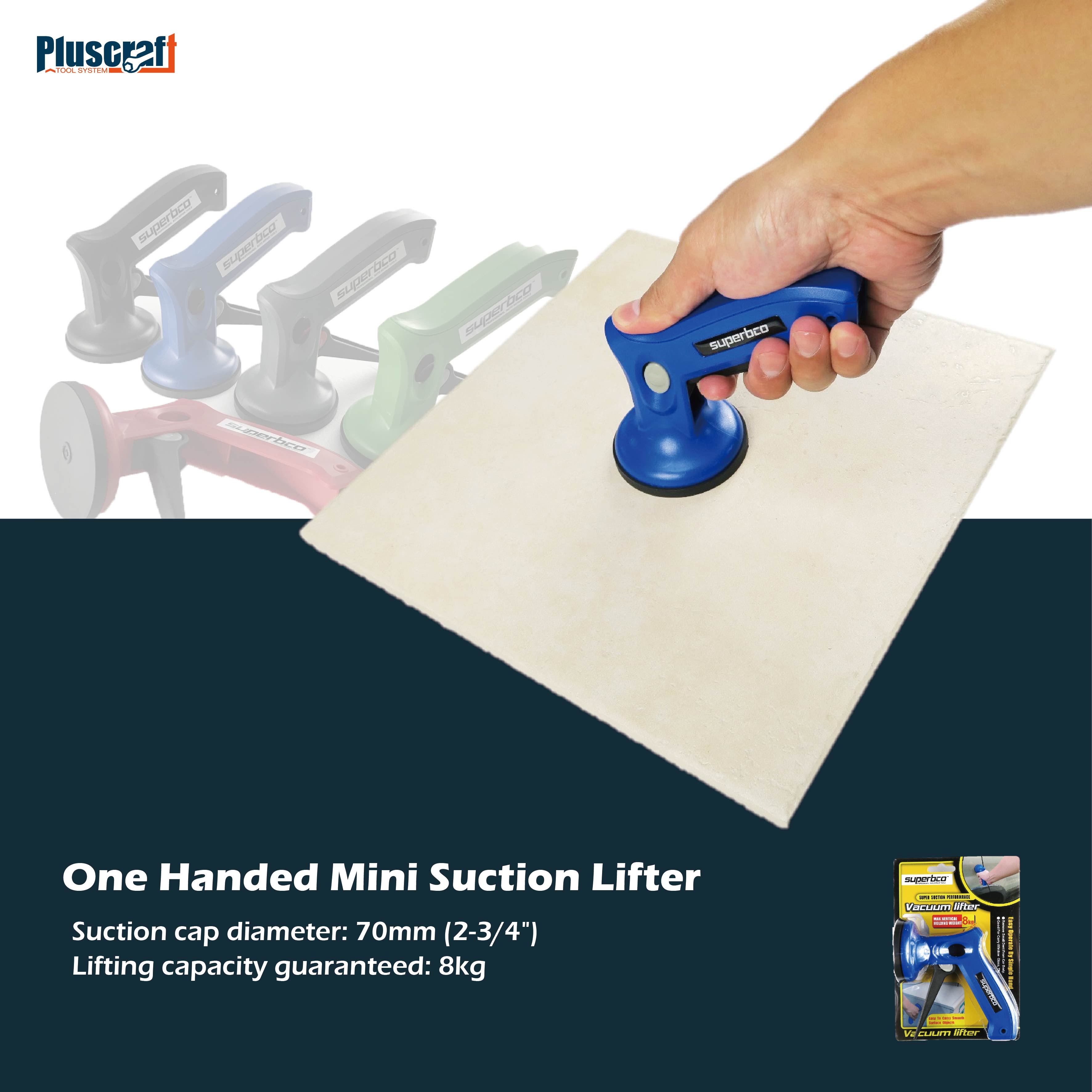 One Handed Mini Suction Lifter PLUS CRAFT INDUSTRIAL CO LTD 