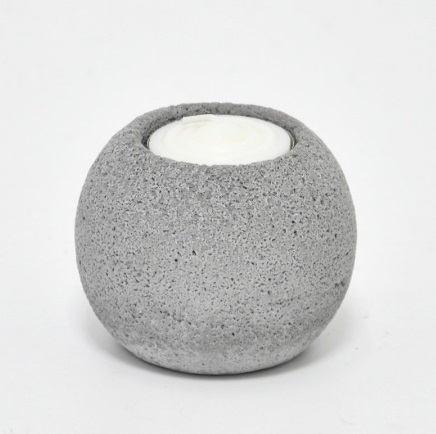 Round shape concrete unique cheap candle holders