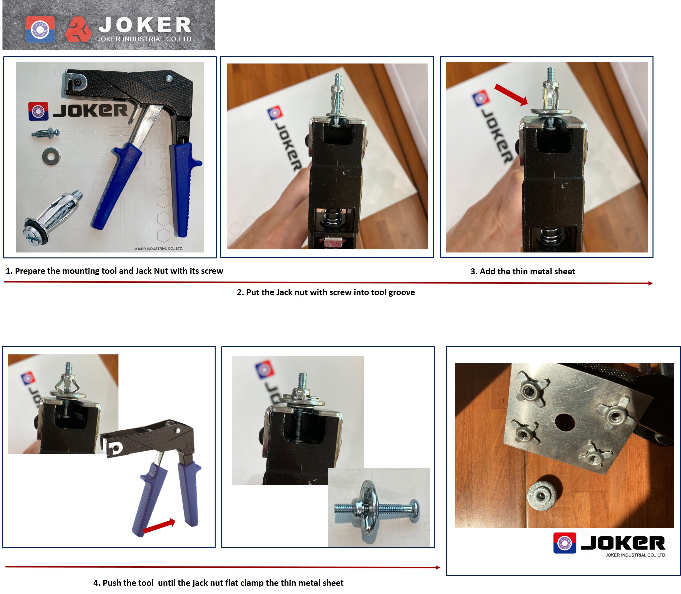 Steel Blind Jack Nut Threaded Insert Nut