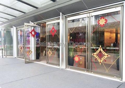 Balanced Entrance Door with Glass, Narrow Stile 